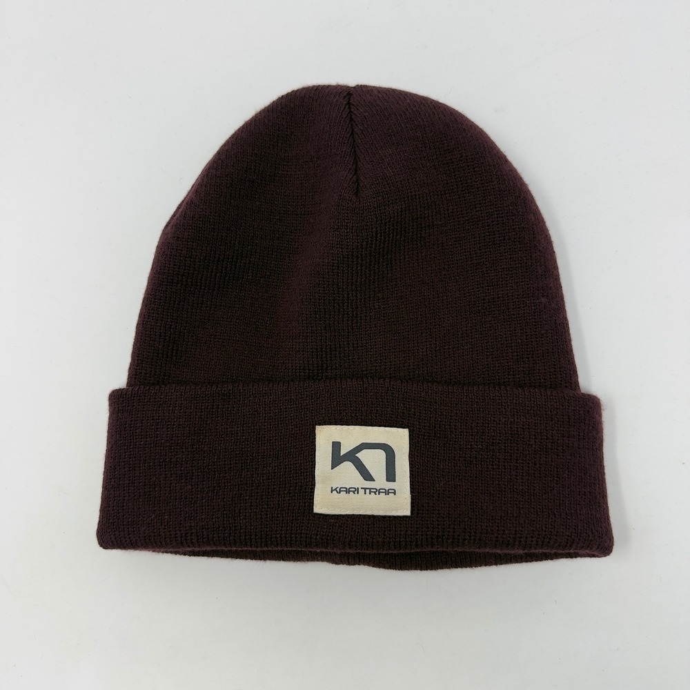 Kari Traa Rothe Beanie Women's‎ Wine Burgundy Acrylic Knit Beanie One Size